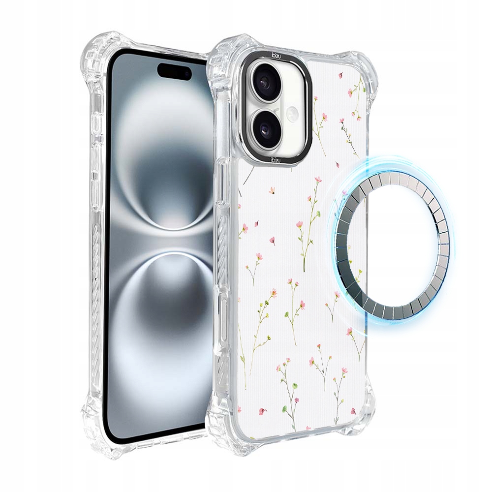 Pouzdro pro iPhone 16 Plus Ibizu DropGuard Ultra s MagSafe, polní fantazie