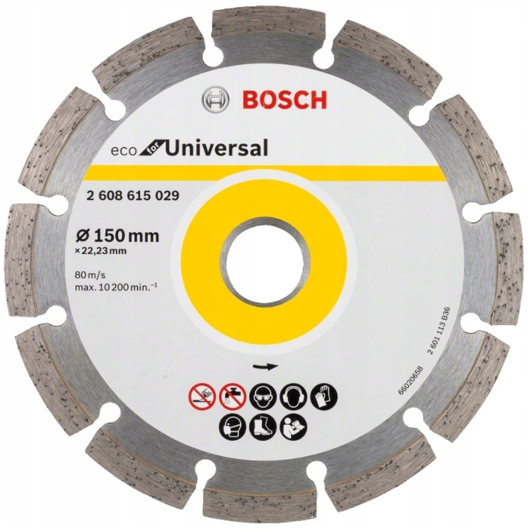 

Bosch Tarcza Diamentowa 150 Universal beton cegła