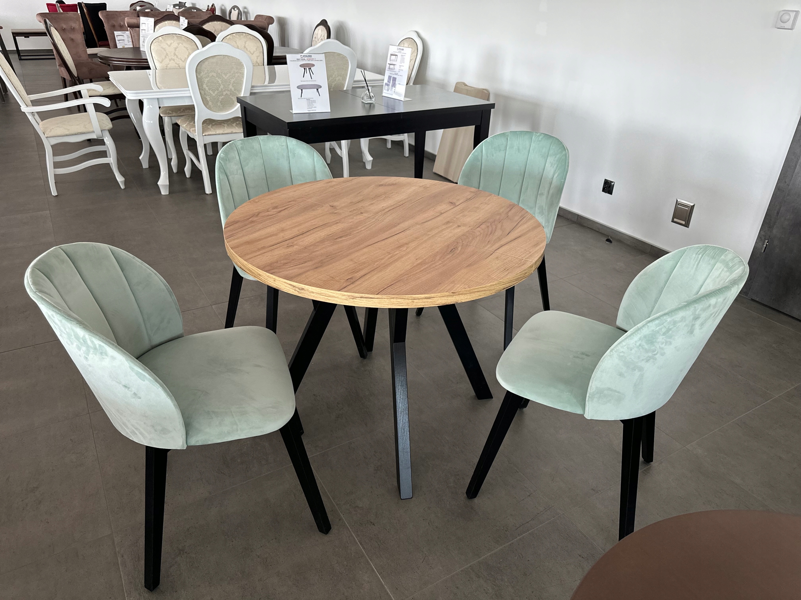 Okrągły stół skandynawski YOGI 90/190 rozkładany Stan opakowania oryginalne