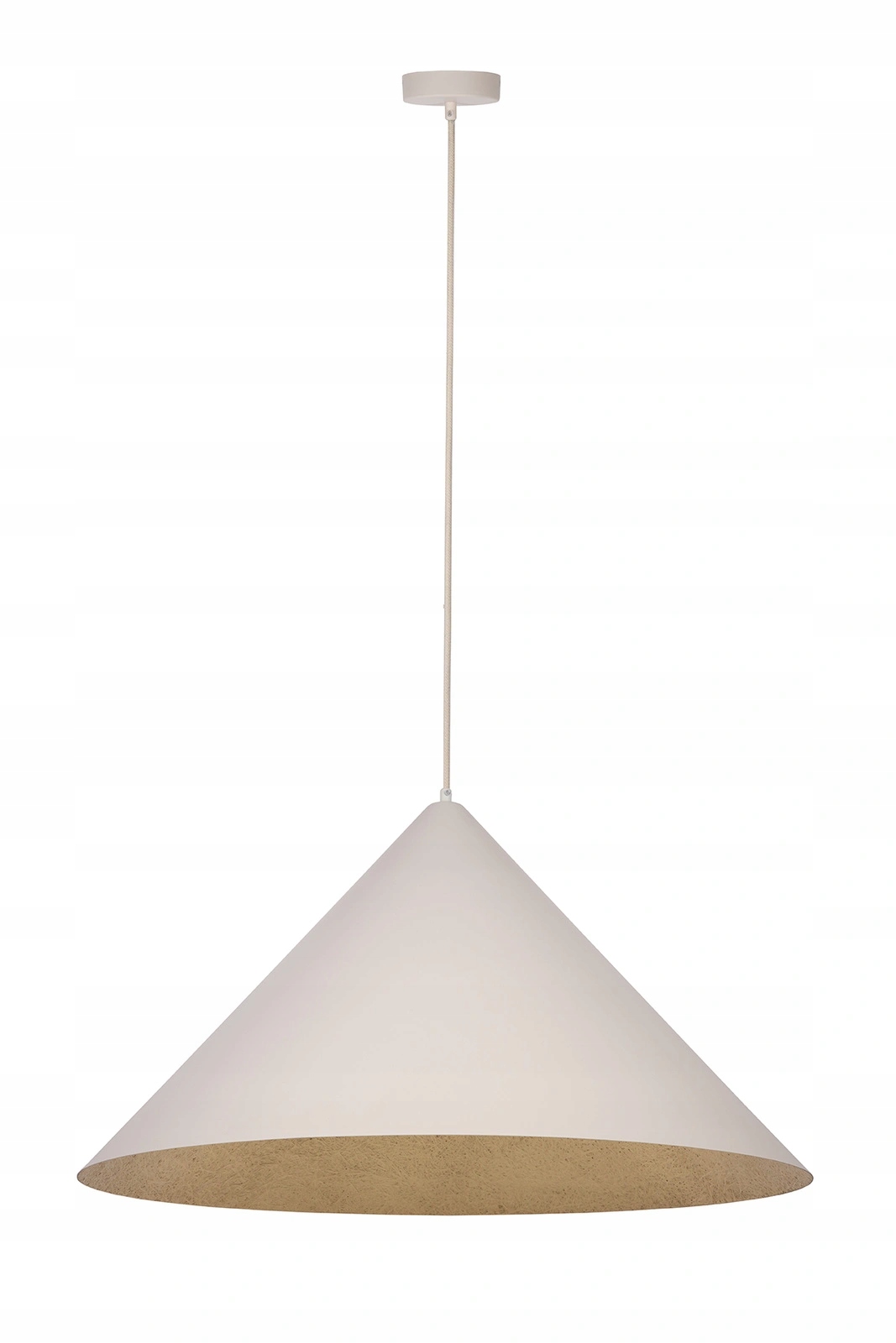 Závesná lampa Sigma Lighting Vesuvio béžovo-zlatá kompozitná E27 70 cm