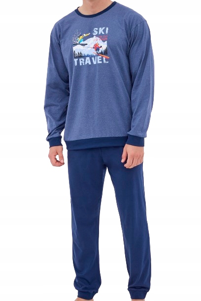 Cornette pánské pyžamo 461/257 Ski dlouhý rukáv velikost L