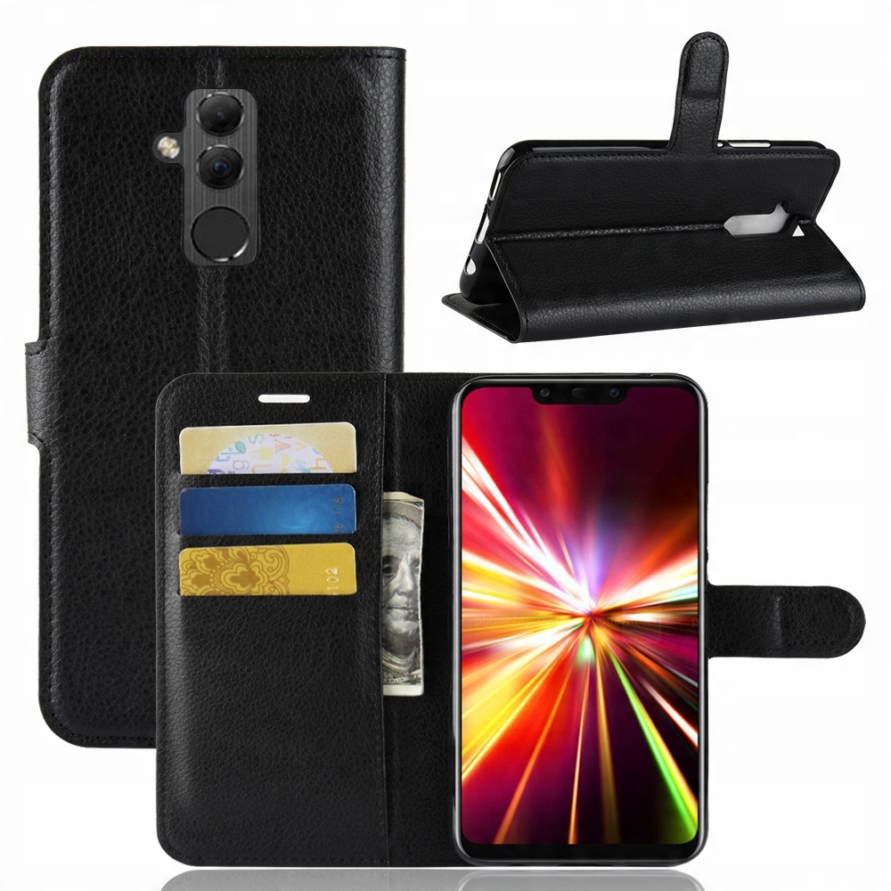 

Etui Portfel Litchi, Case Do Huawei Mate 20 Lite