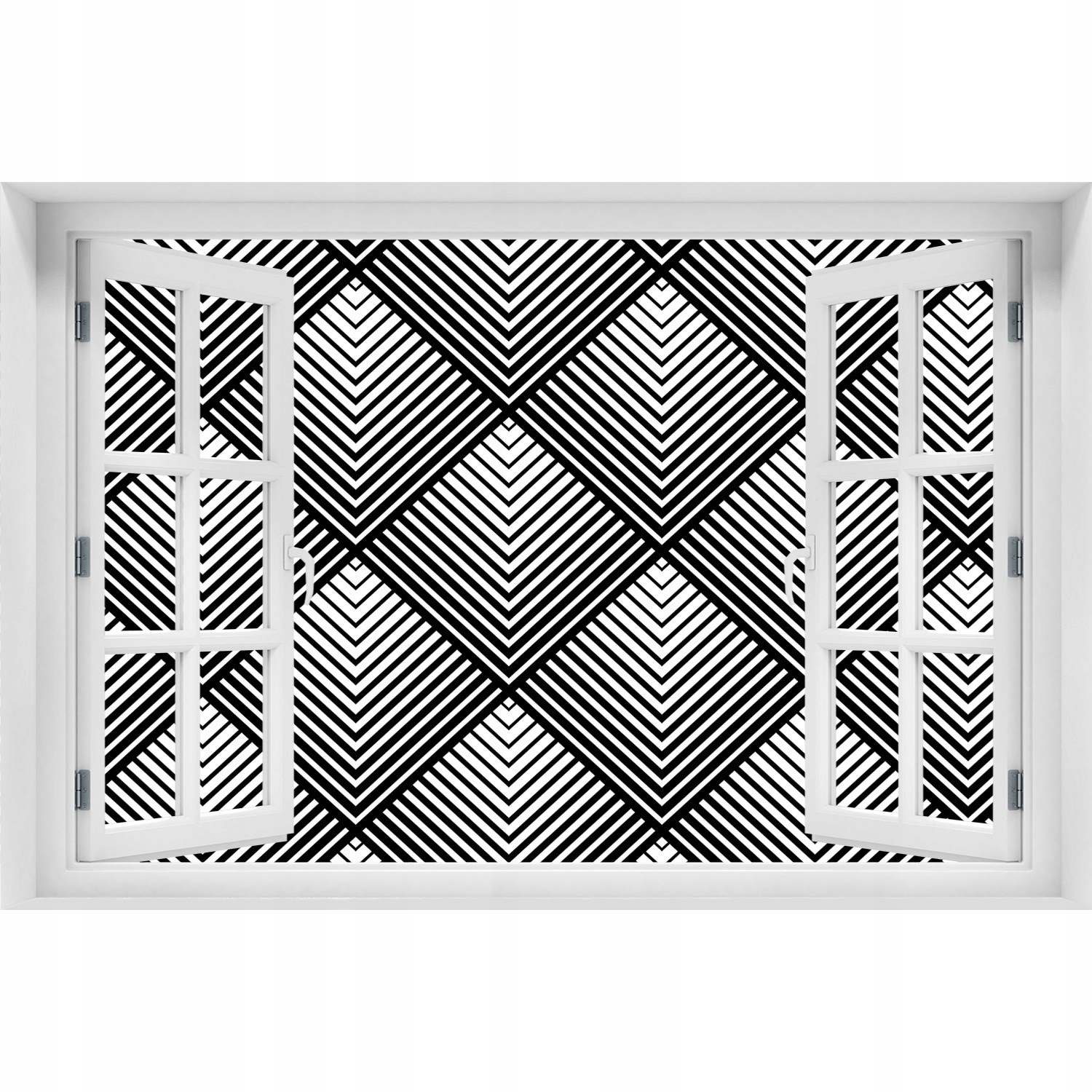 

3D Okno Naklejka ścienna Geometryczne tło 150x100