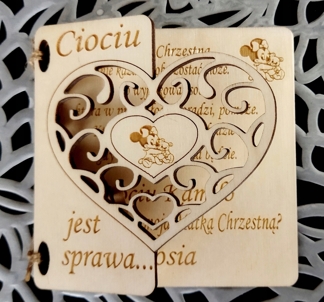 Pytanie Czy Zostaniesz Moją Matką Chrzestną Wysokość produktu 10 cm