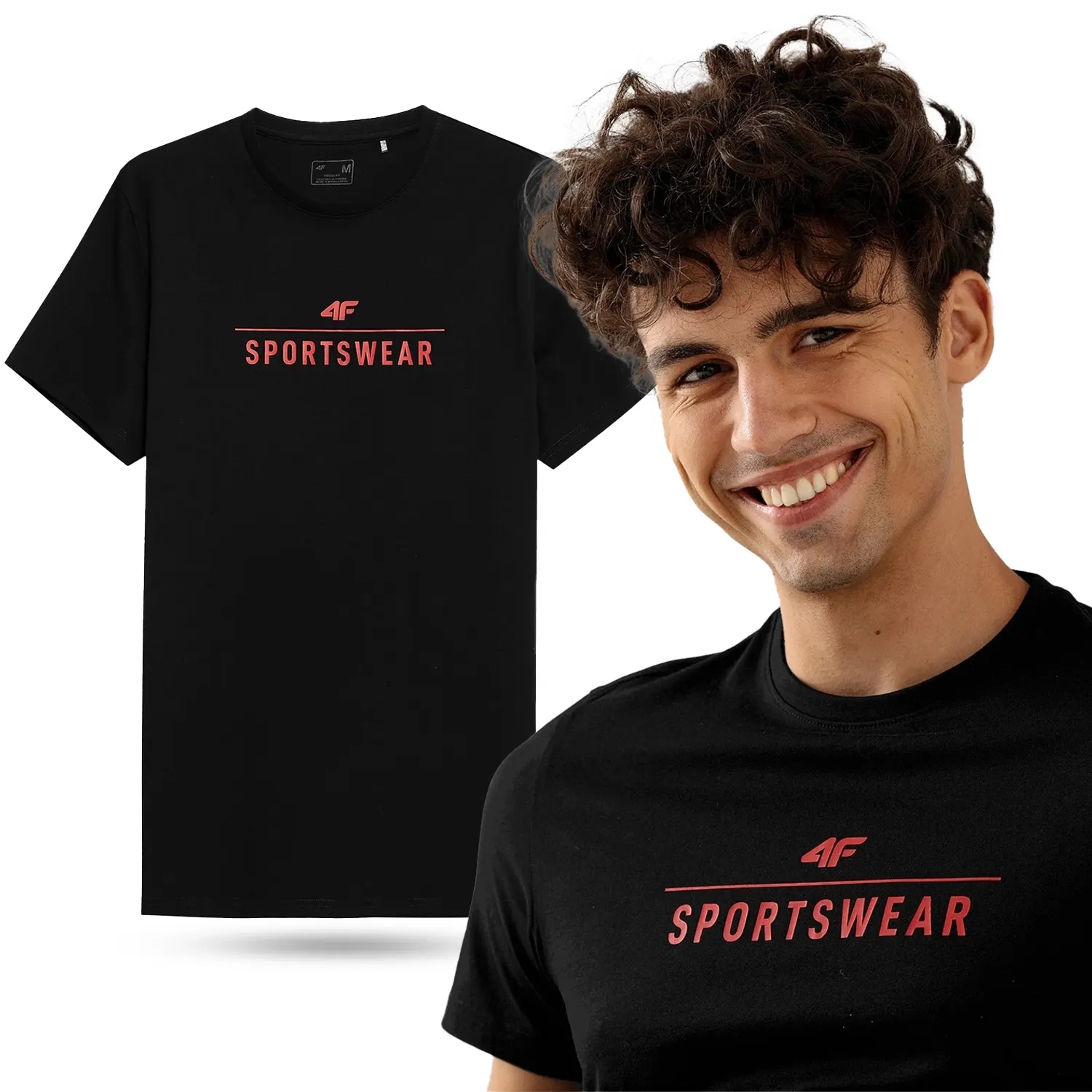

Koszulka Męska 4F T-shirt Bawełna Sport 23M539