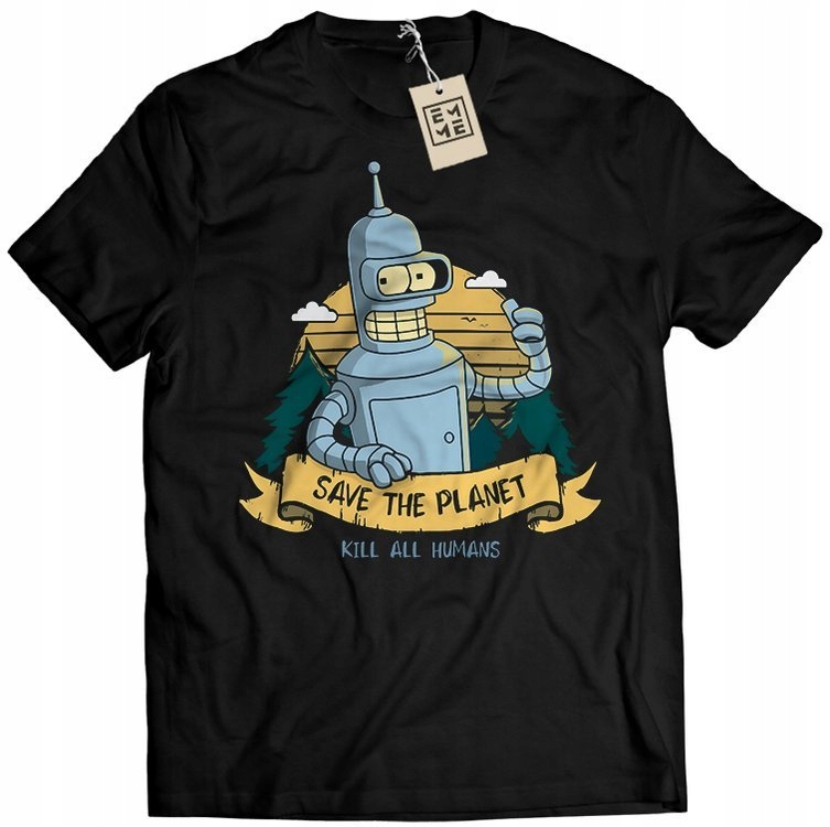 

Koszulka T-shirt Śmieszna Bender Kwarantanna XL