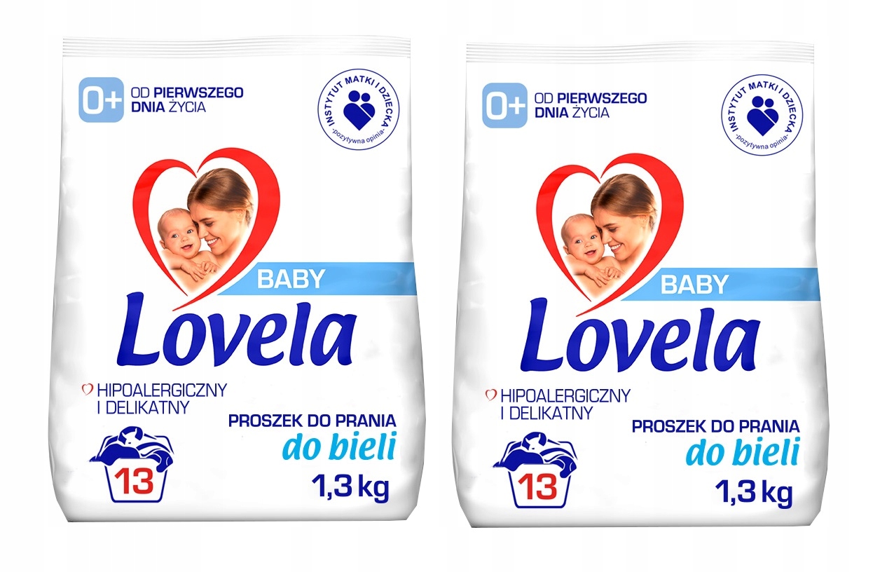 

Lovela Baby Proszek Dzieci Prania Białego 1,3kg x2