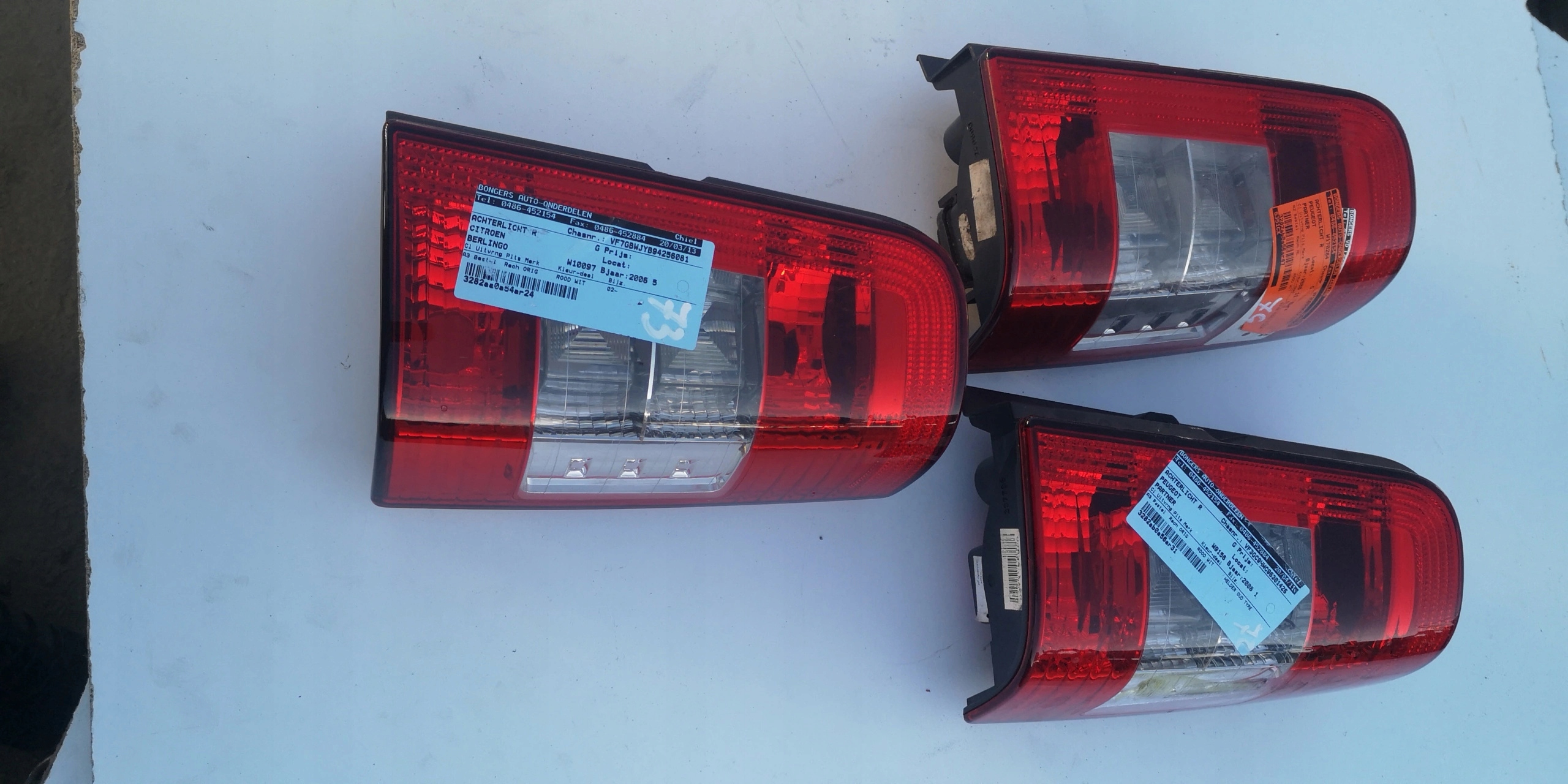 PARTNER light rear right 9657976980 9657976780