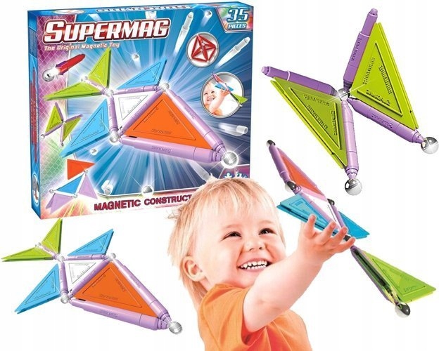 KLOCKI MAGNETYCZNE SUPERMAG TAGS TRENDY 35 EL Marka Supermag