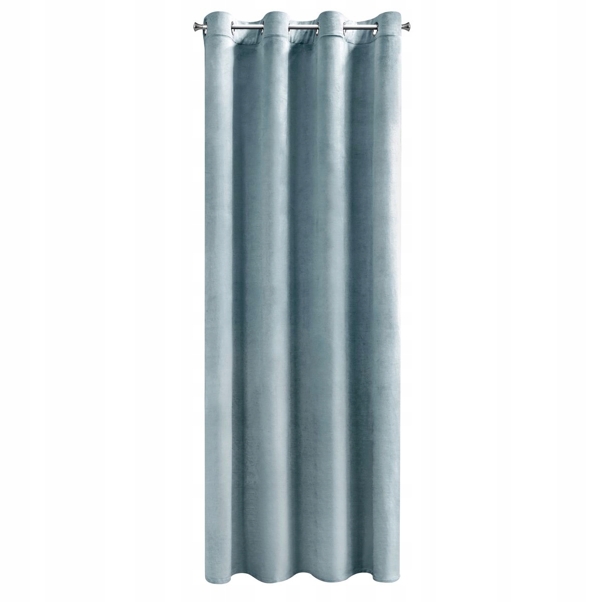 

Zasłona 140x250 Błękit Welur Przelotki Eurofirany