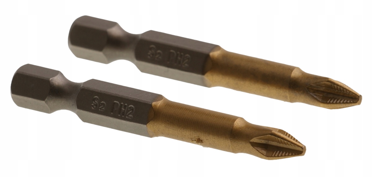 

Końcówki Wkrętakowe Bity Tytanowe PH2 x 50 mm 2szt