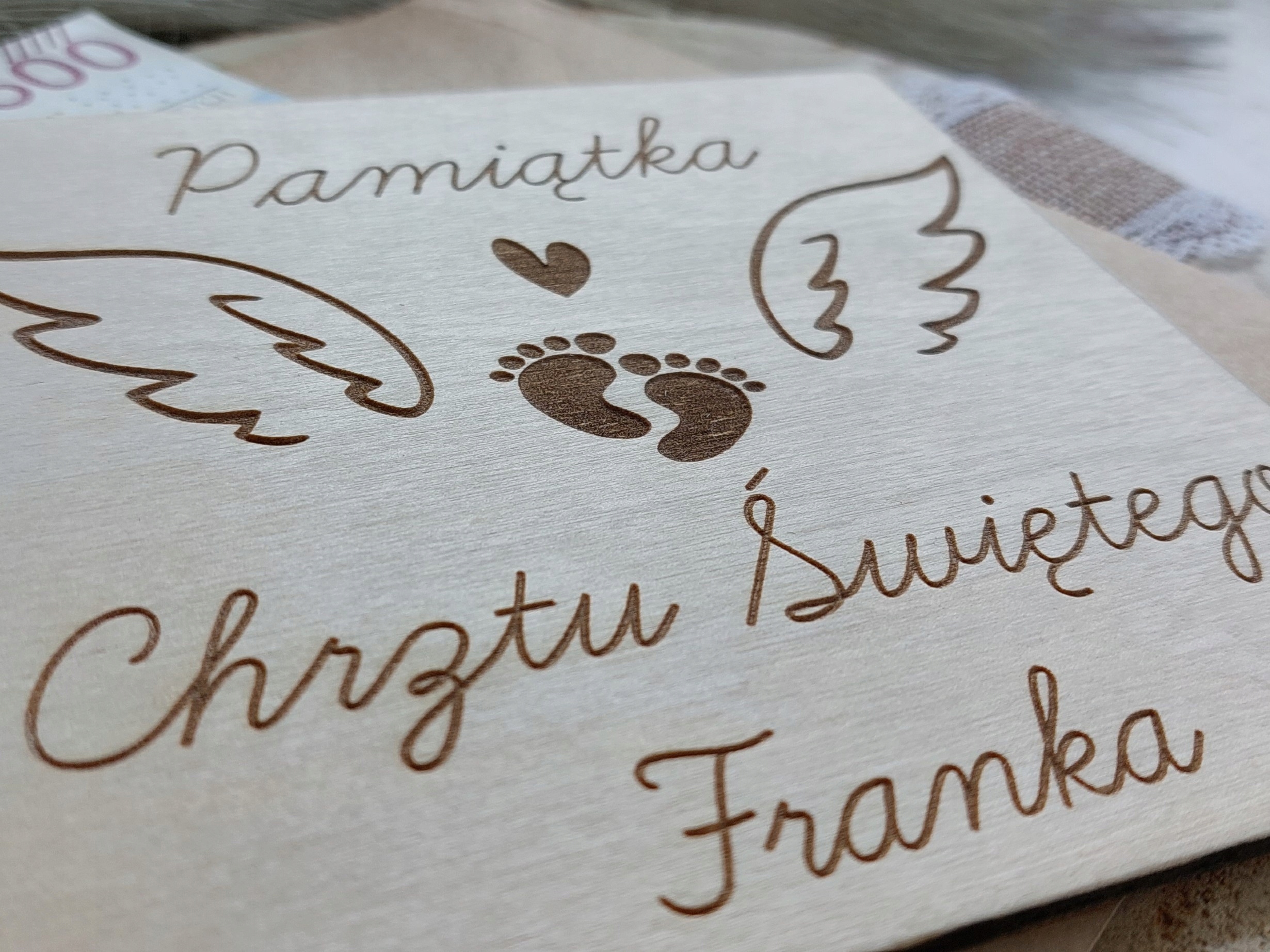 PAMIĄTKA NA CHRZEST CHRZTU ŚWIĘTEGO KARTKA PREZENT Liczba sztuk 1 szt.