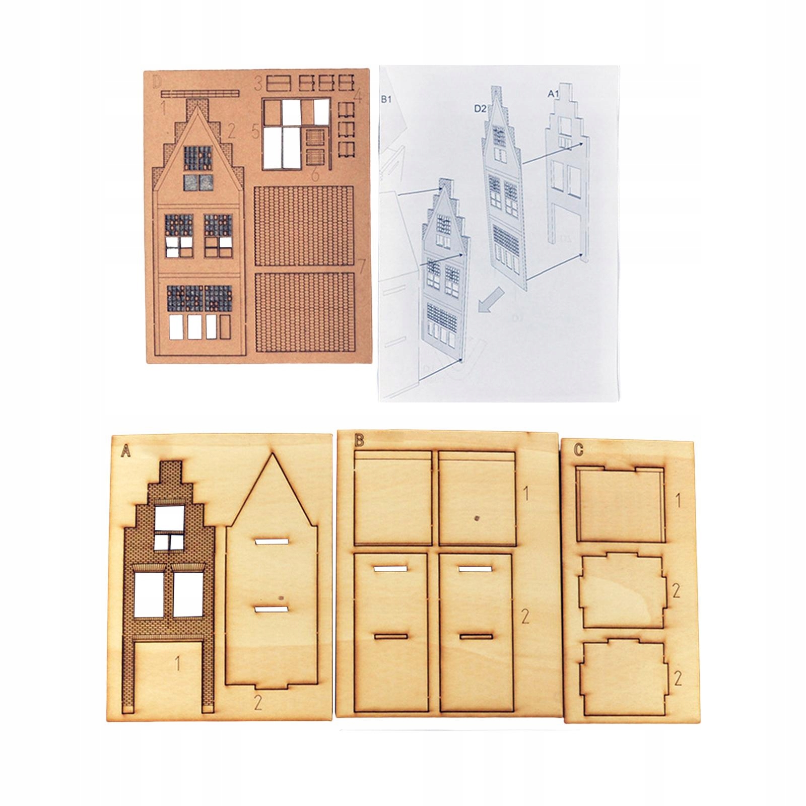 1:87 Building Model Puzzles Toy for Railroad Marka bez marki