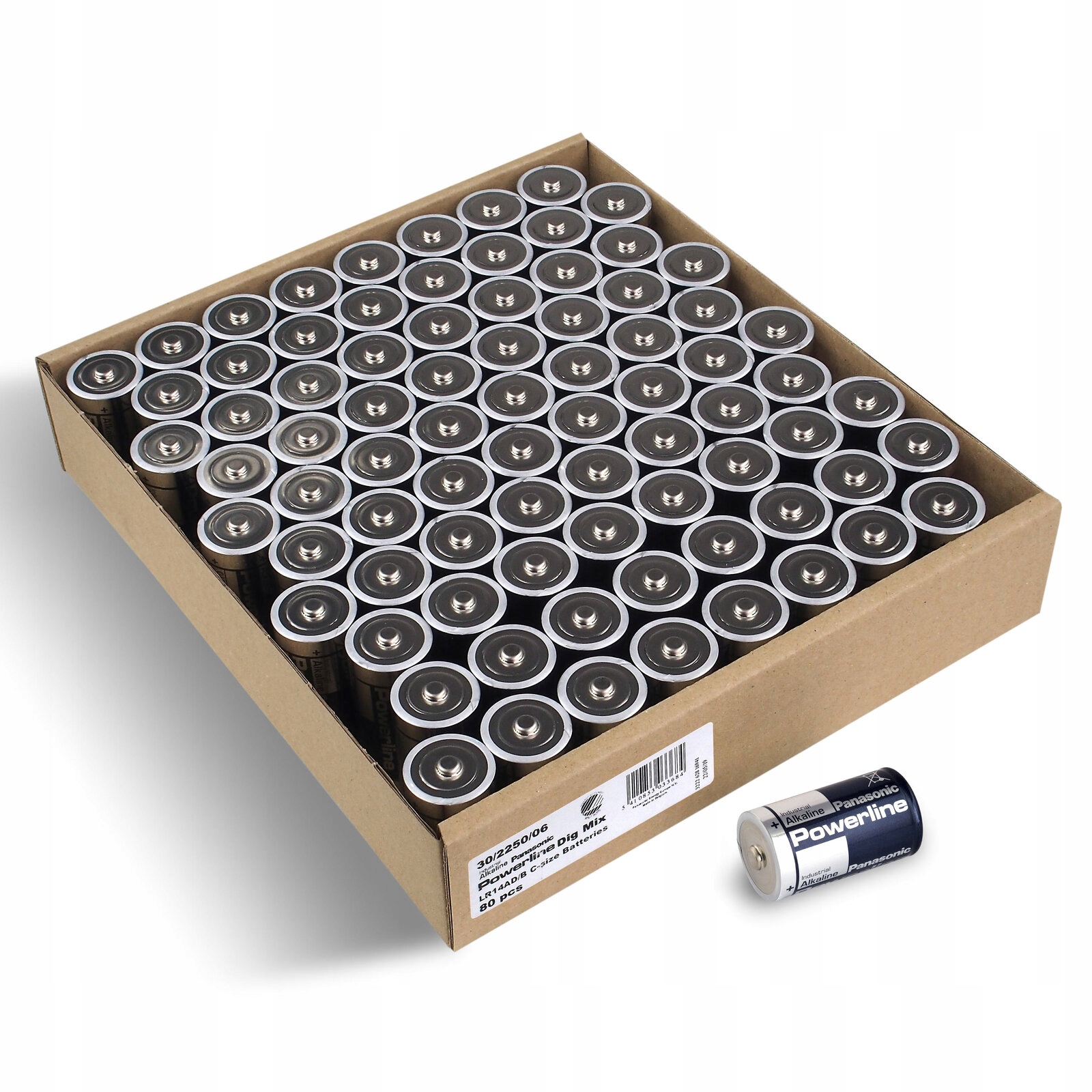 Alkalická baterie Panasonic Industrial Powerline LR14/C (tray) 80 kusů