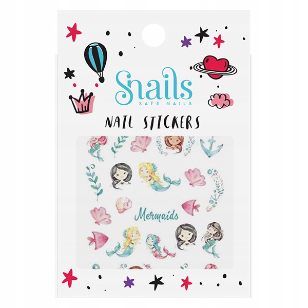 

Snails: naklejki na paznokcie Mermaids Syrenki