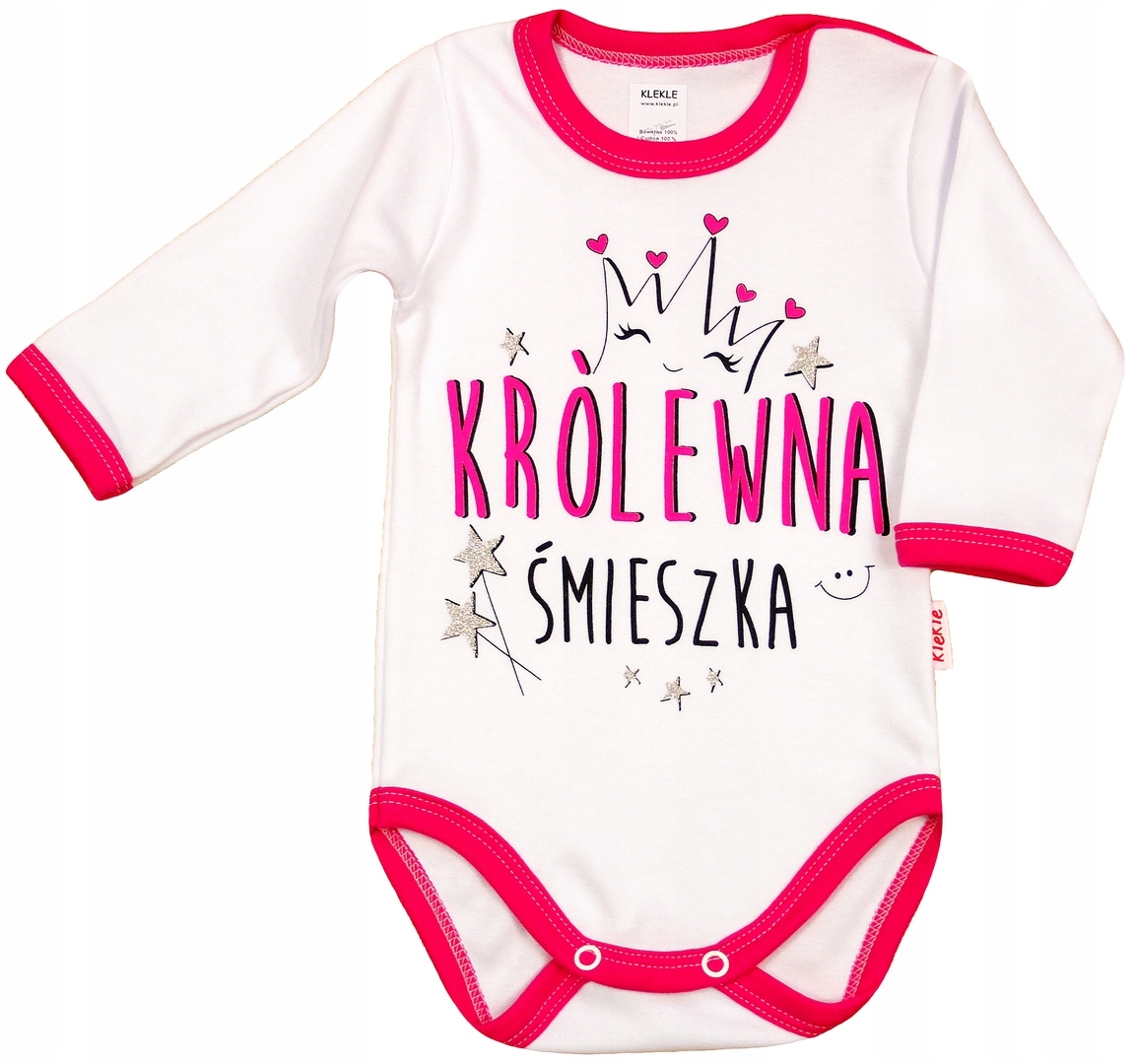 

Body Nadruk Królewna Śmieszka r.74 Klekle