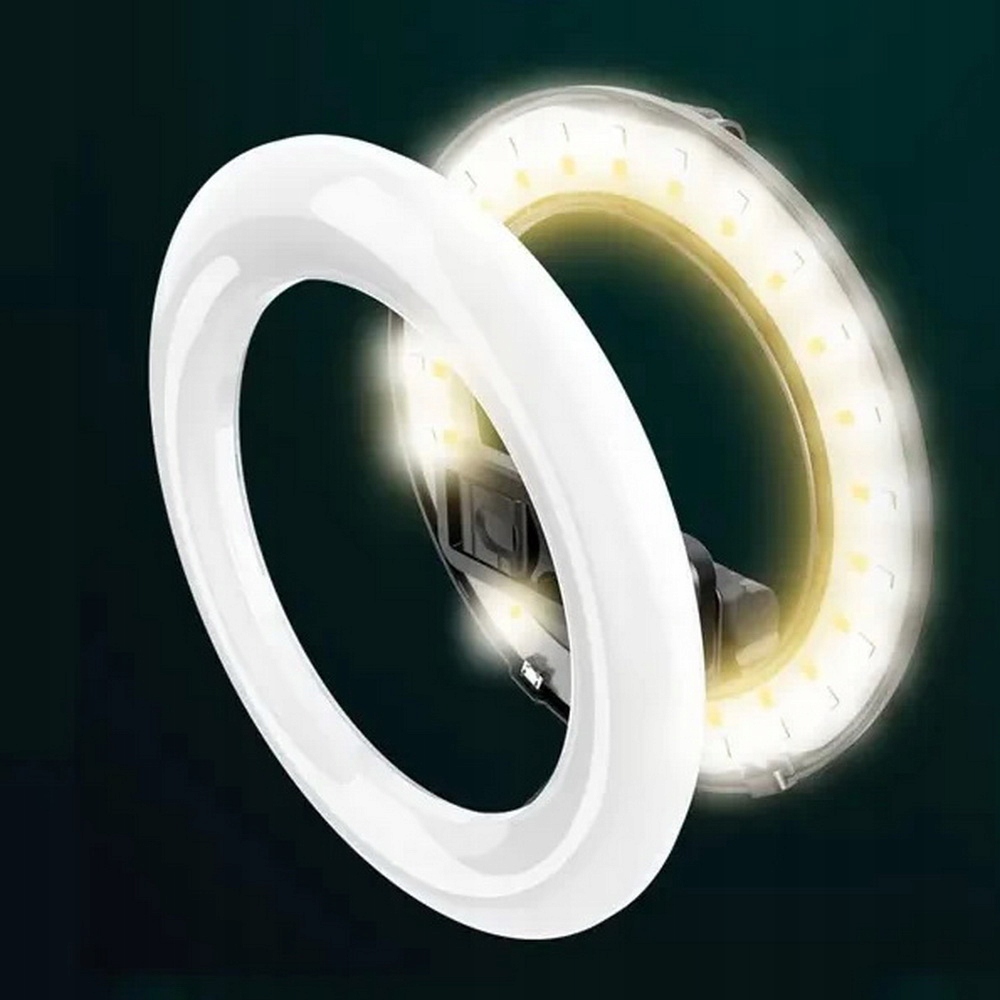 LAMPA DO TELEFONU RING UCHWYT STATYW PIERŚCIENIOWA LED SELFIE PILOT Długość maksymalna 90 cm