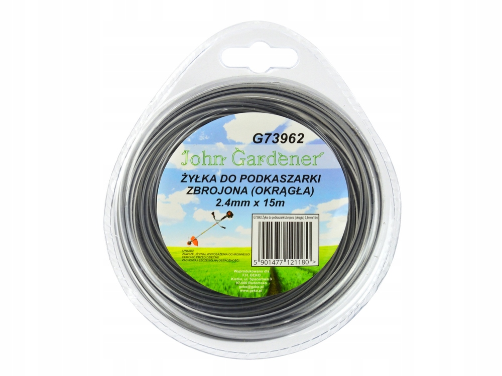 

Żyłka Tnąca Do Kosy Zbrojona Okrągła 2,4MM 15M