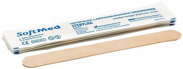 

Szpatułki laryngologiczne drewniane jałowe 100szt