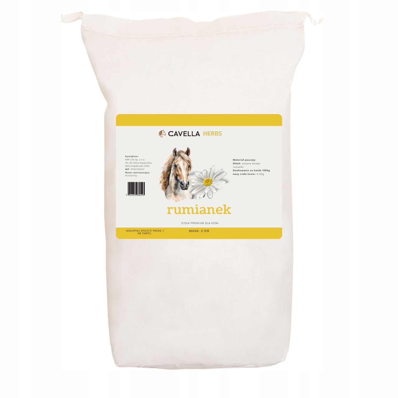 Cavella Herbs Heřmánek celé květy pro koně 2KG