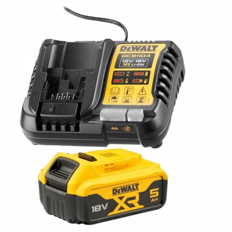 Zestaw Zasilający Dewalt DCB1104P1 Ładowarka Akumulator 5Ah DCB184 18V Xr