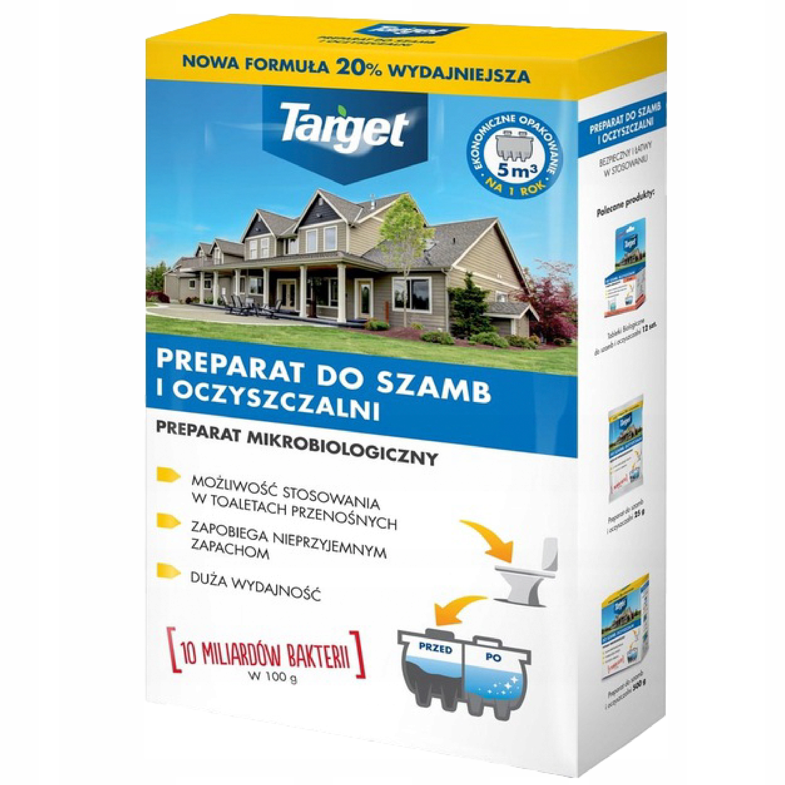 

Bakterie do szamba i oczyszczalni 2,5 kg Target