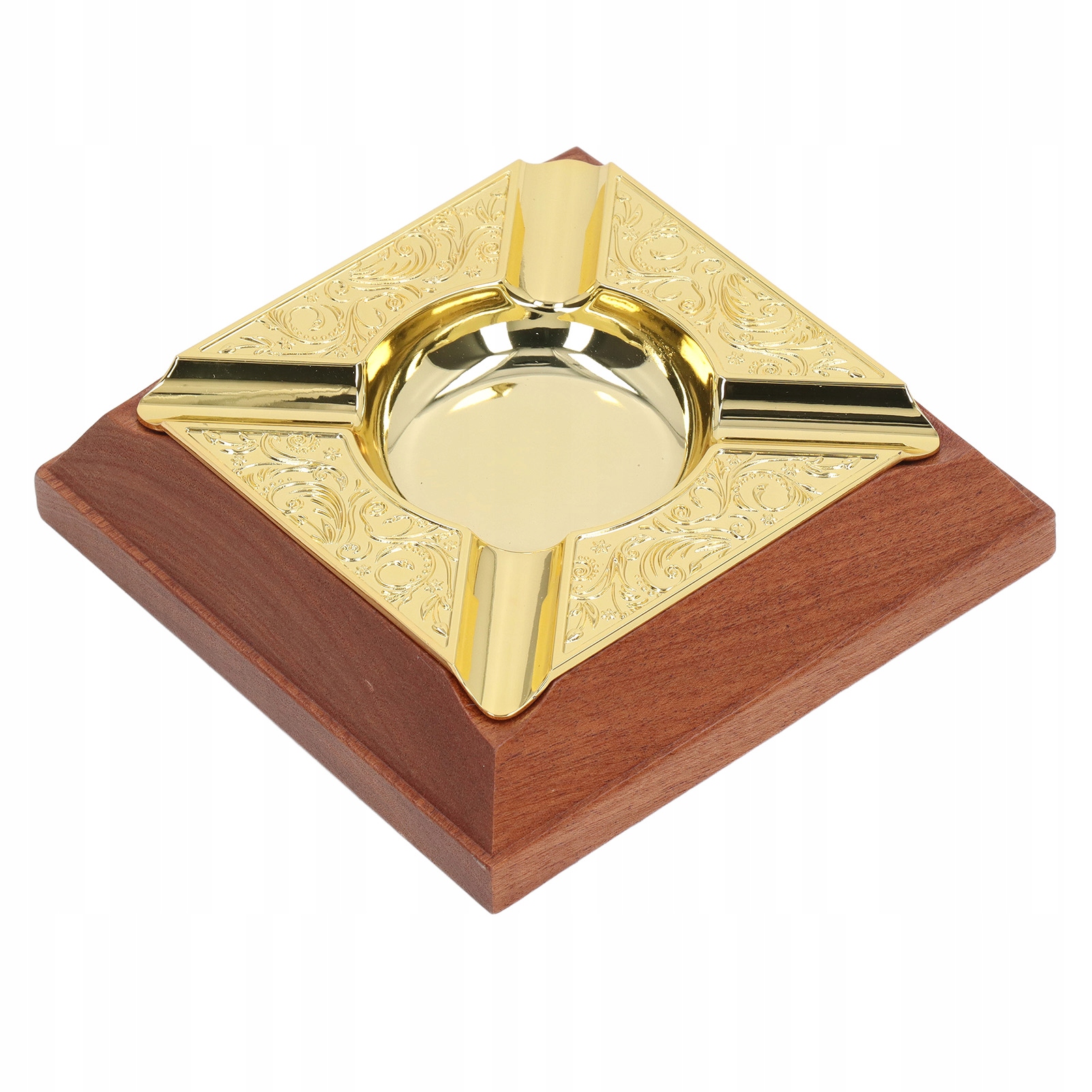 3117220217411 - Пепельница для сигар из цельного дерева с гравировкой