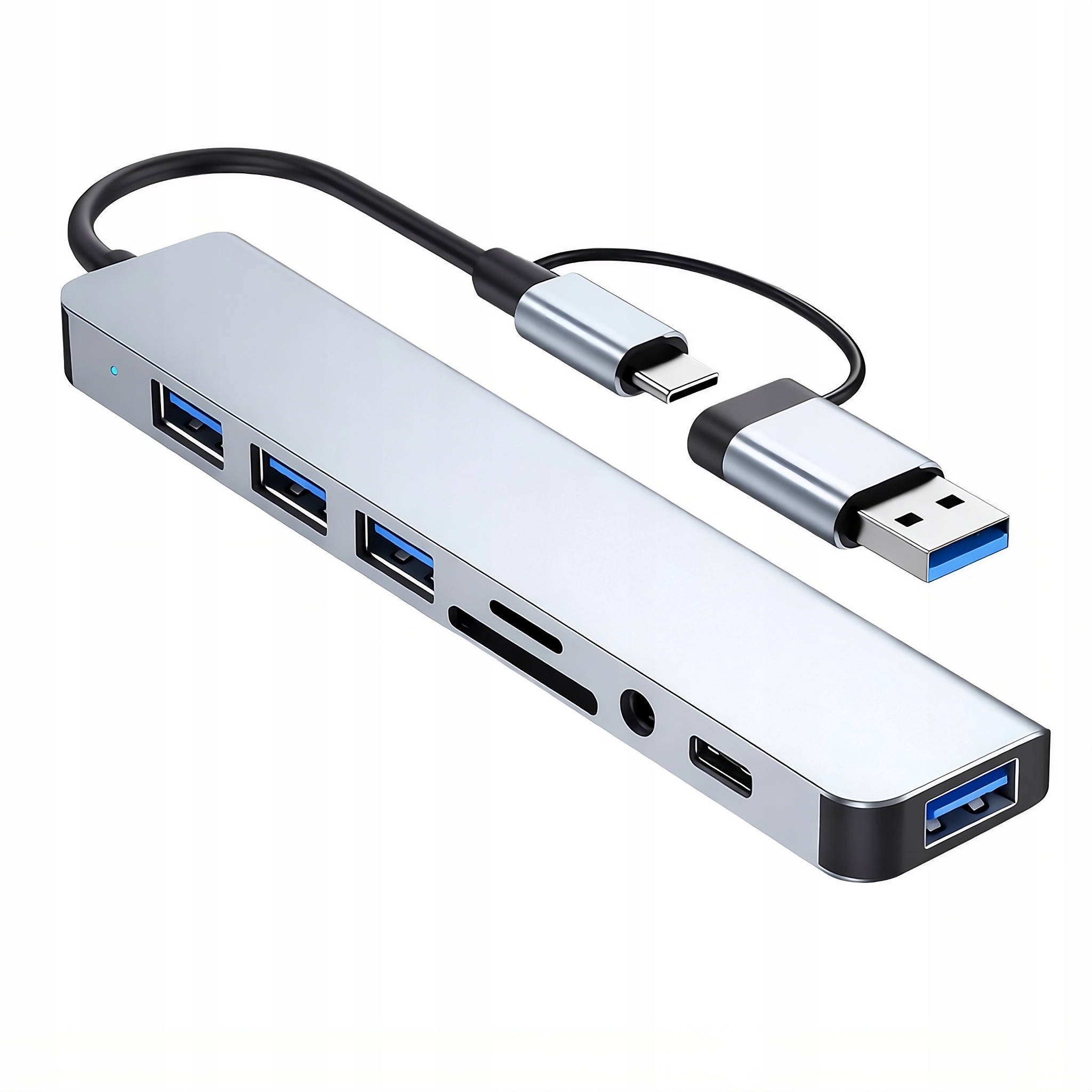 Stacja dokująca 8w2 USB-C/USB-A HUB Jack SD microSD do laptopa MACSEO_PL