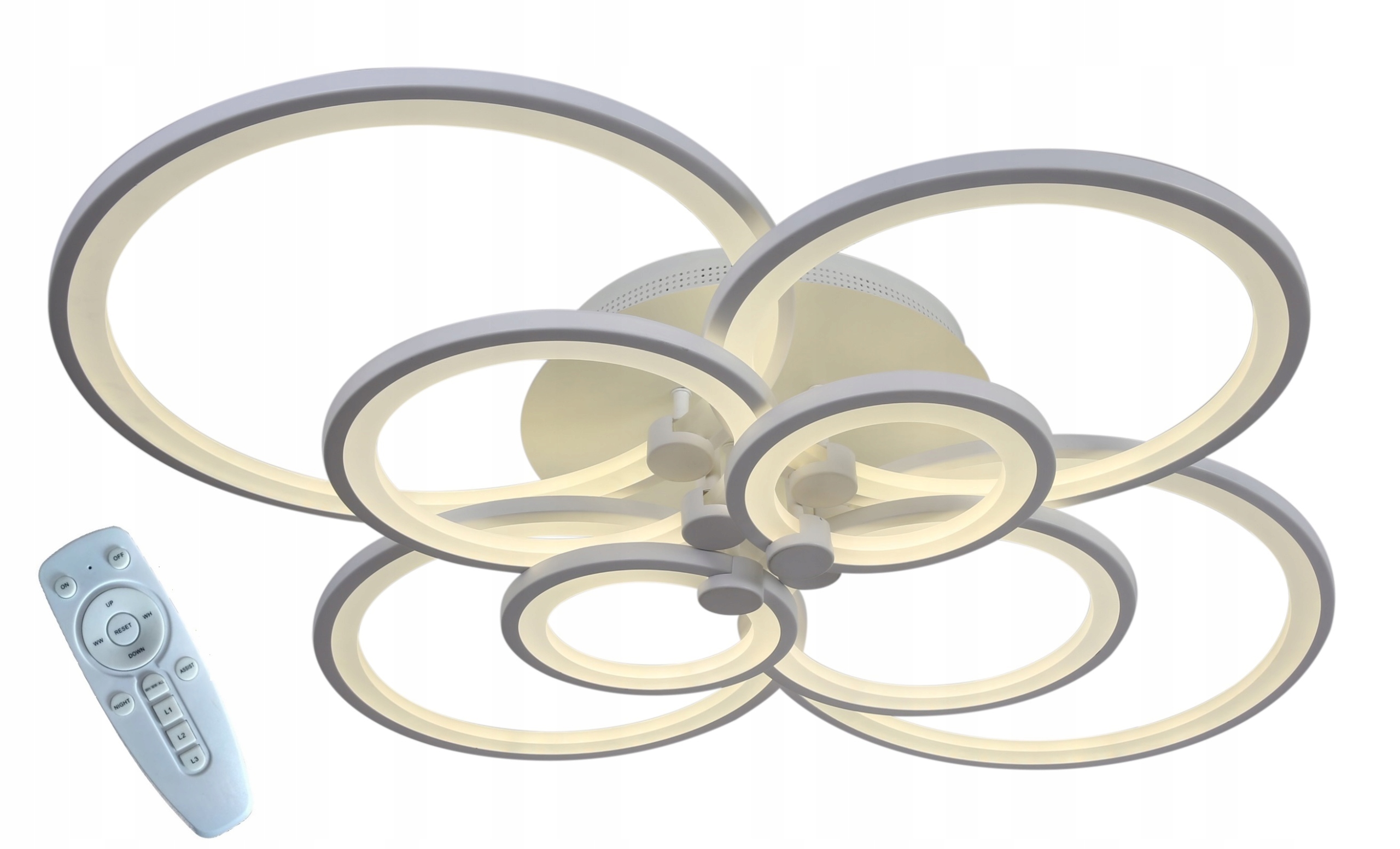 LAMPA LED RING LAMPA SUFITOWA PLAFON RING 2*4 W + Pilot