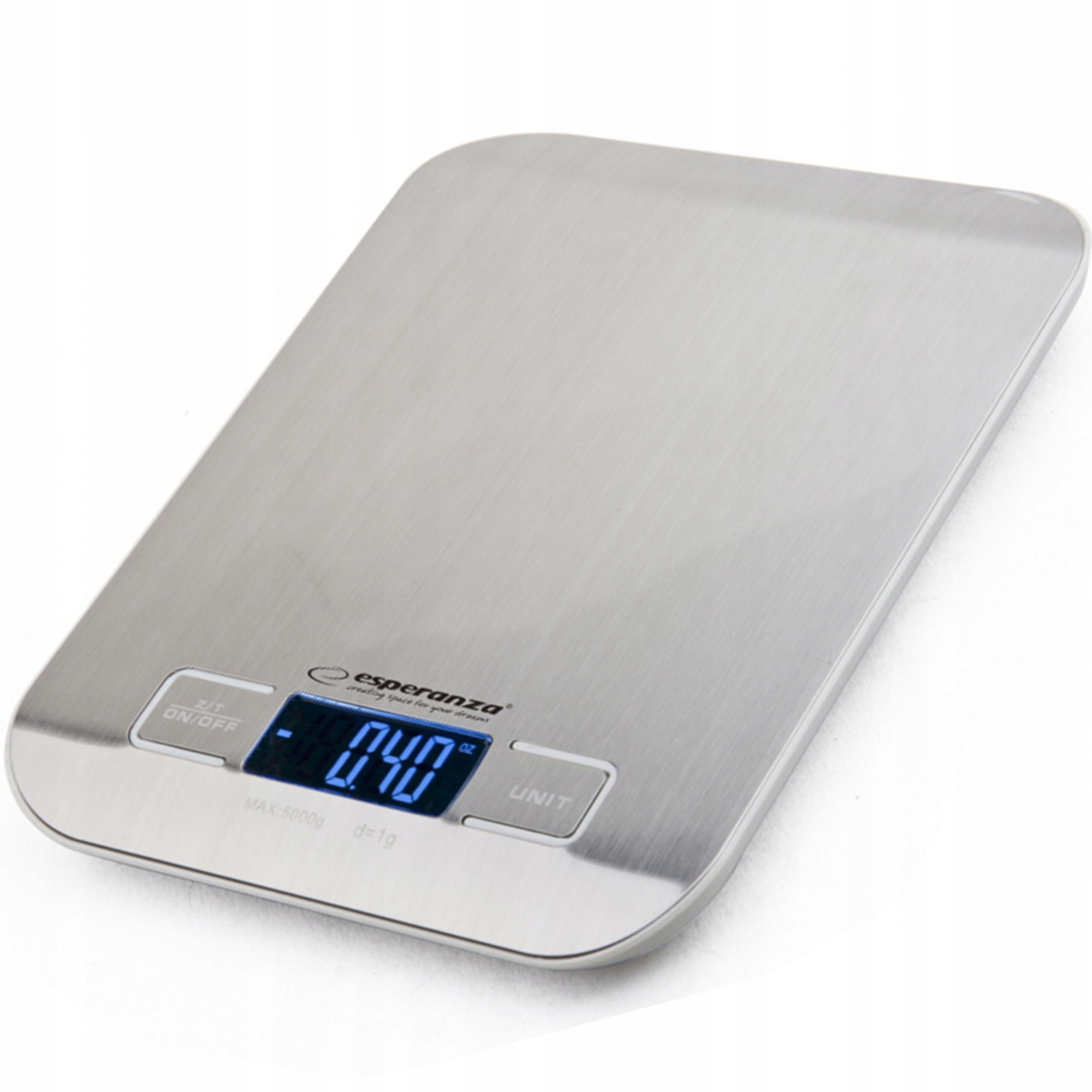

Waga Kuchenna LCD Elektroniczna Stal Inox Srebrna