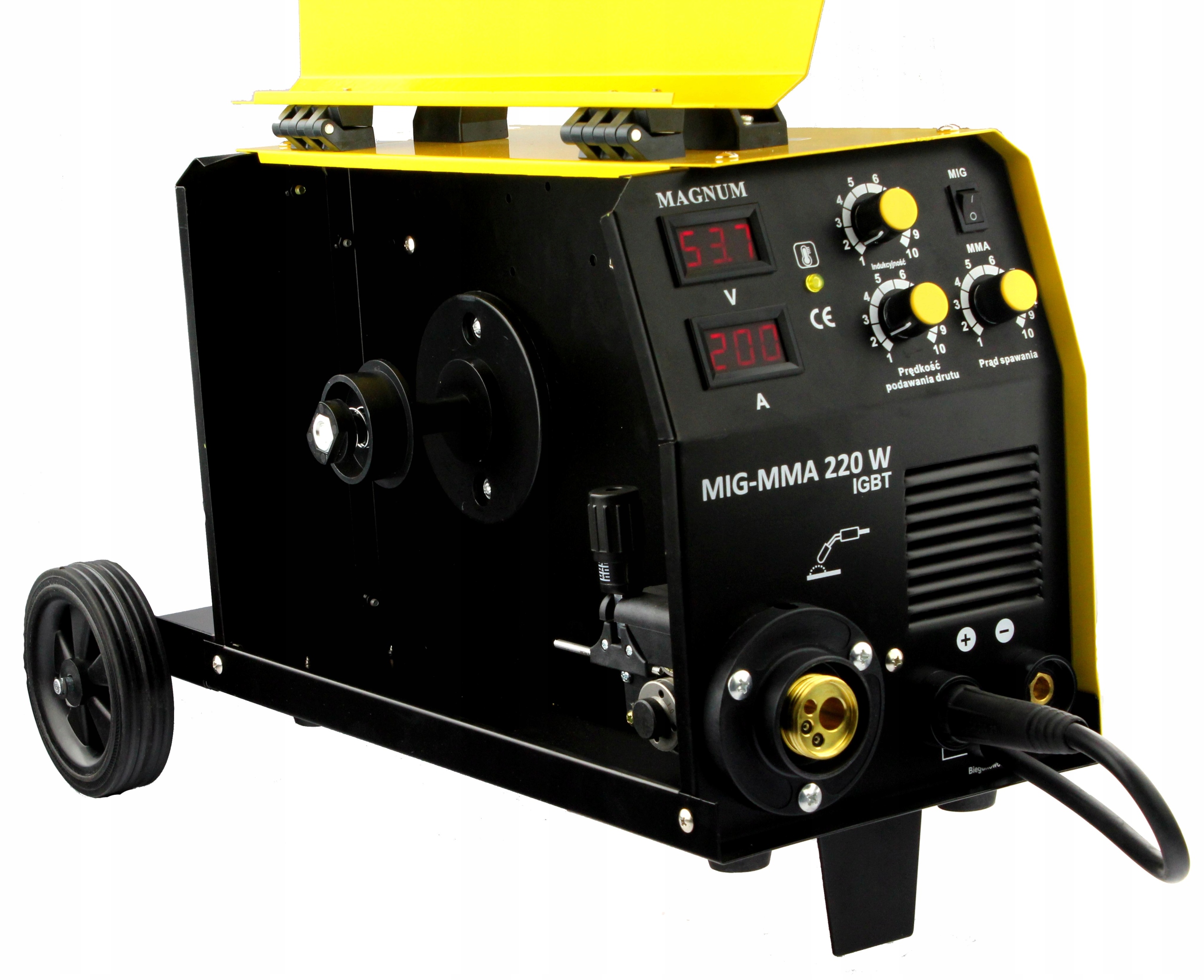 Spawarka migomat MIG MAG Magnum MIG 220W MMA ZESTAW Zakres spawania 30-200 A