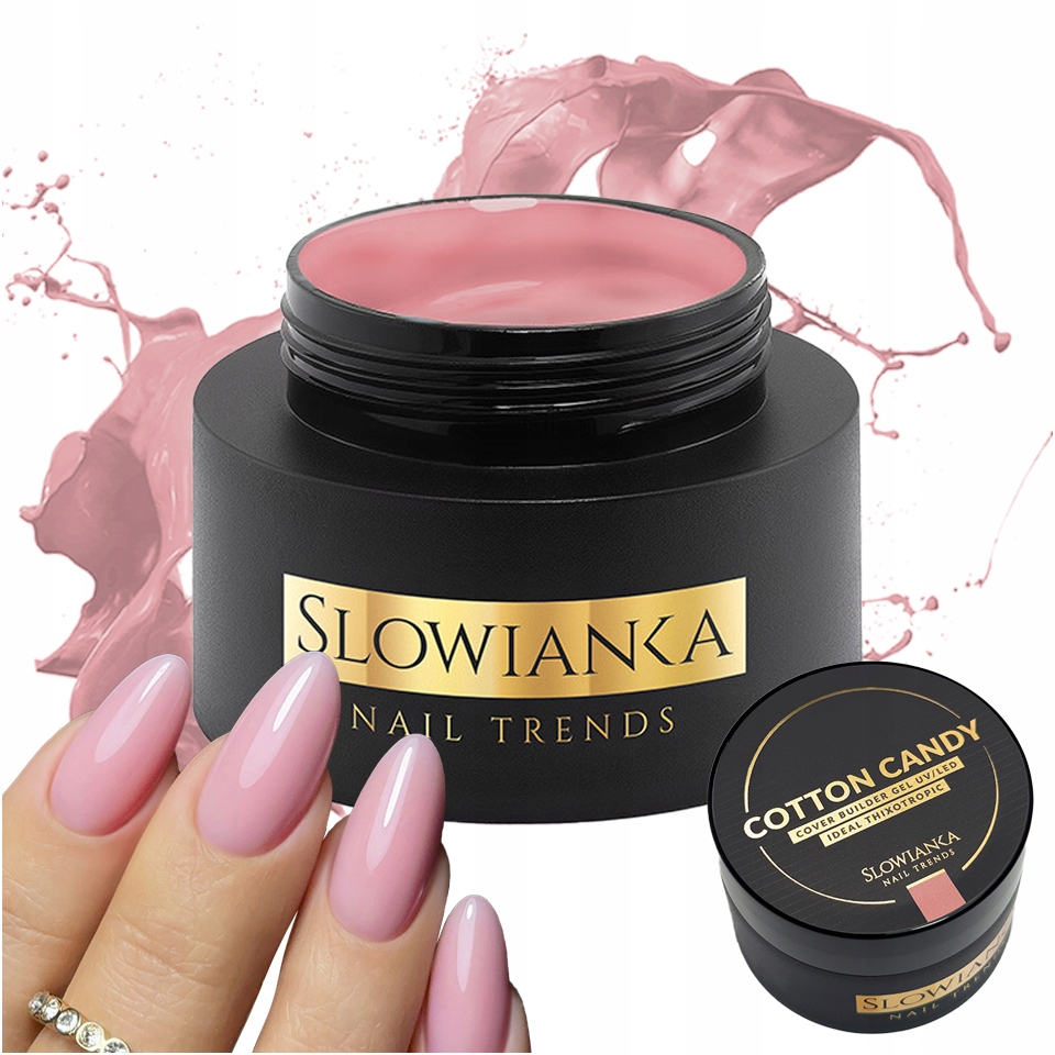 Slowianka Stavební Gel na nehty Tixotropic 50 g Cotton Candy Cover