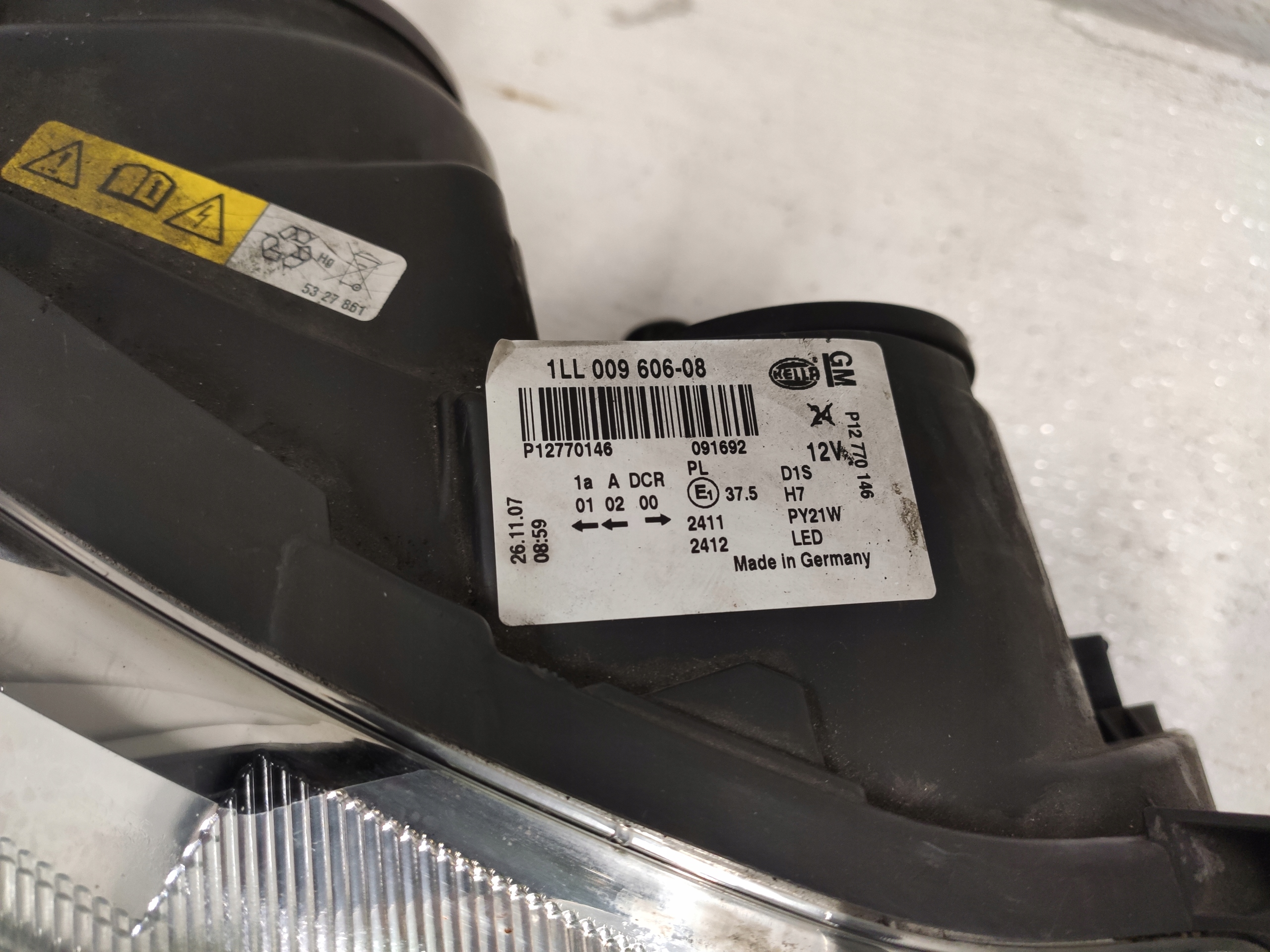 SAAB 9-3 2008 LIFT light front right XENON UK