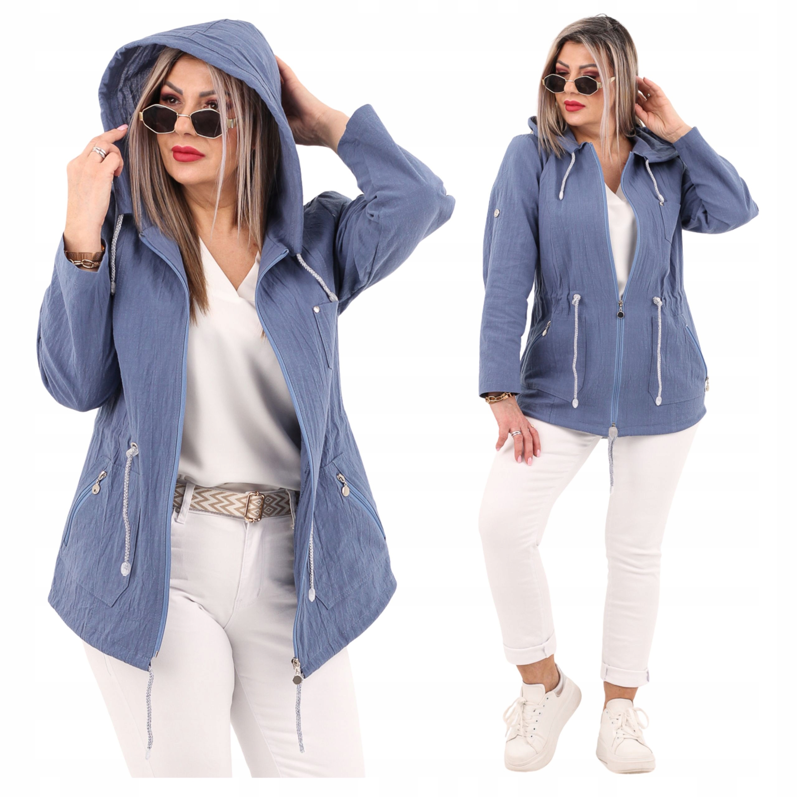 Kurtka Parka Lekka Bawełniana Polski Producent Duże Rozmiary