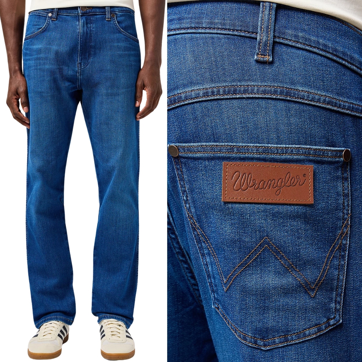 Wrangler Frontier 365 Cool prodyšné volné džínové kalhoty W34 L34