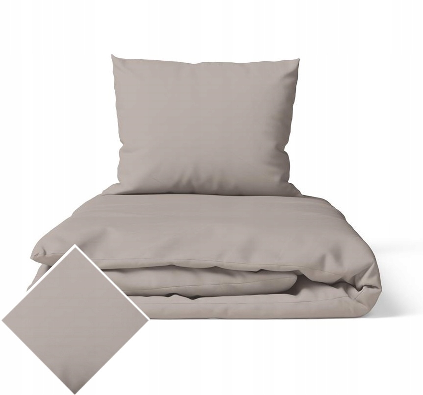 Sada Povlečení 160x200 2x70x80, 100% Bavlna, 140 g/m2, barva: Béžová Tmavá