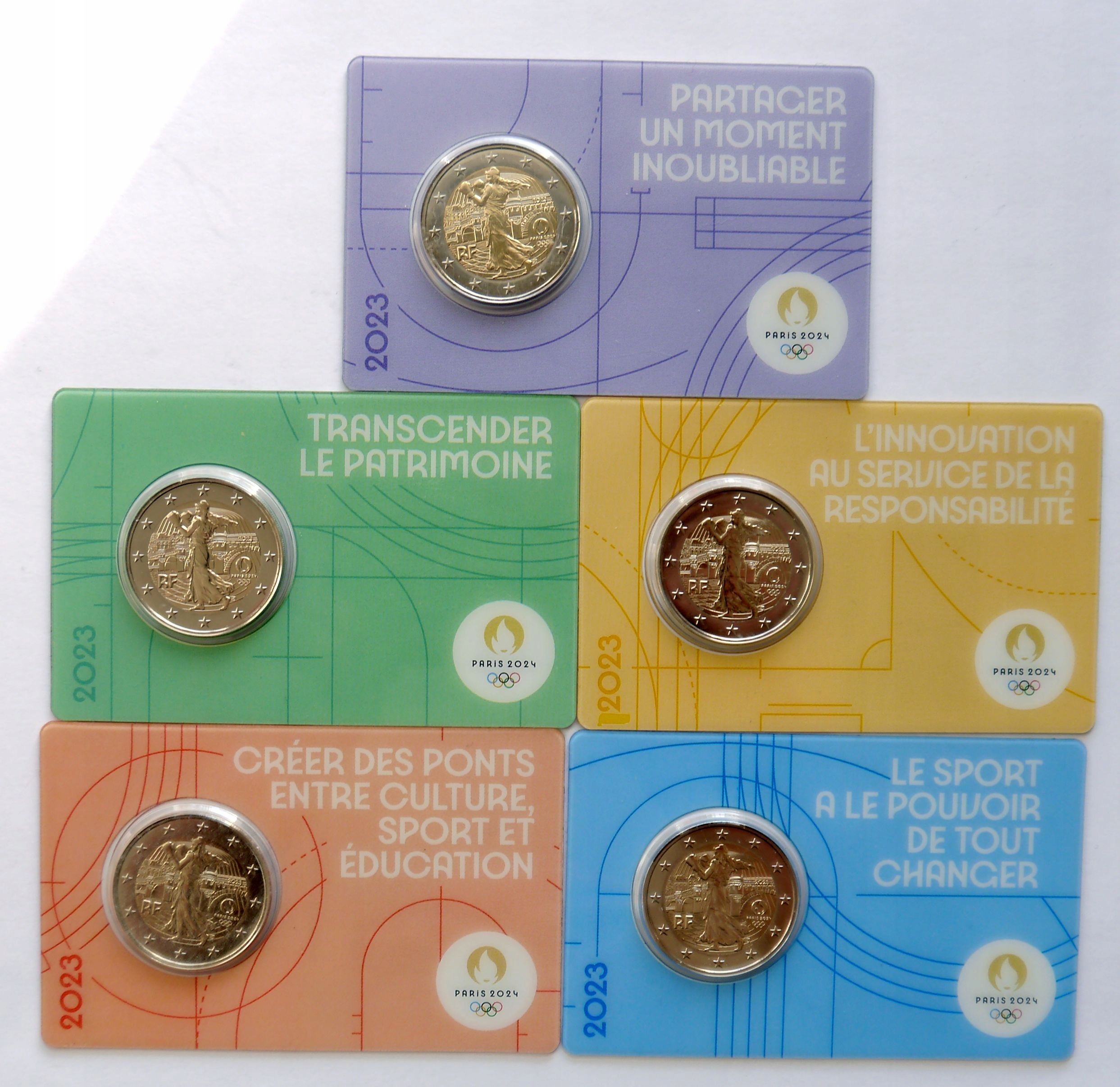 5 X FRANCJA 2 EURO 2023 OLIMPIADA PARYŻ OD 1 ZŁ