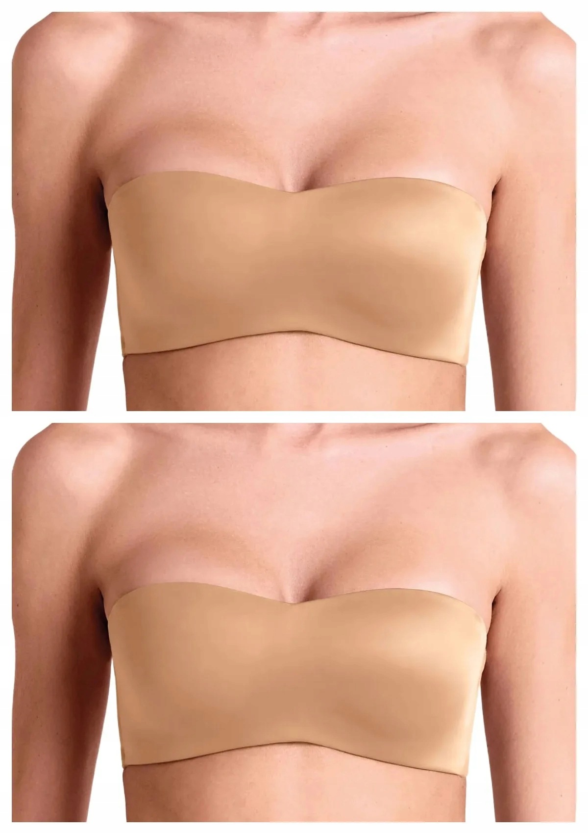 Lormar Feel Ultrashine podprsenka čelenka z mikrovlákna 2 ks zlatá S