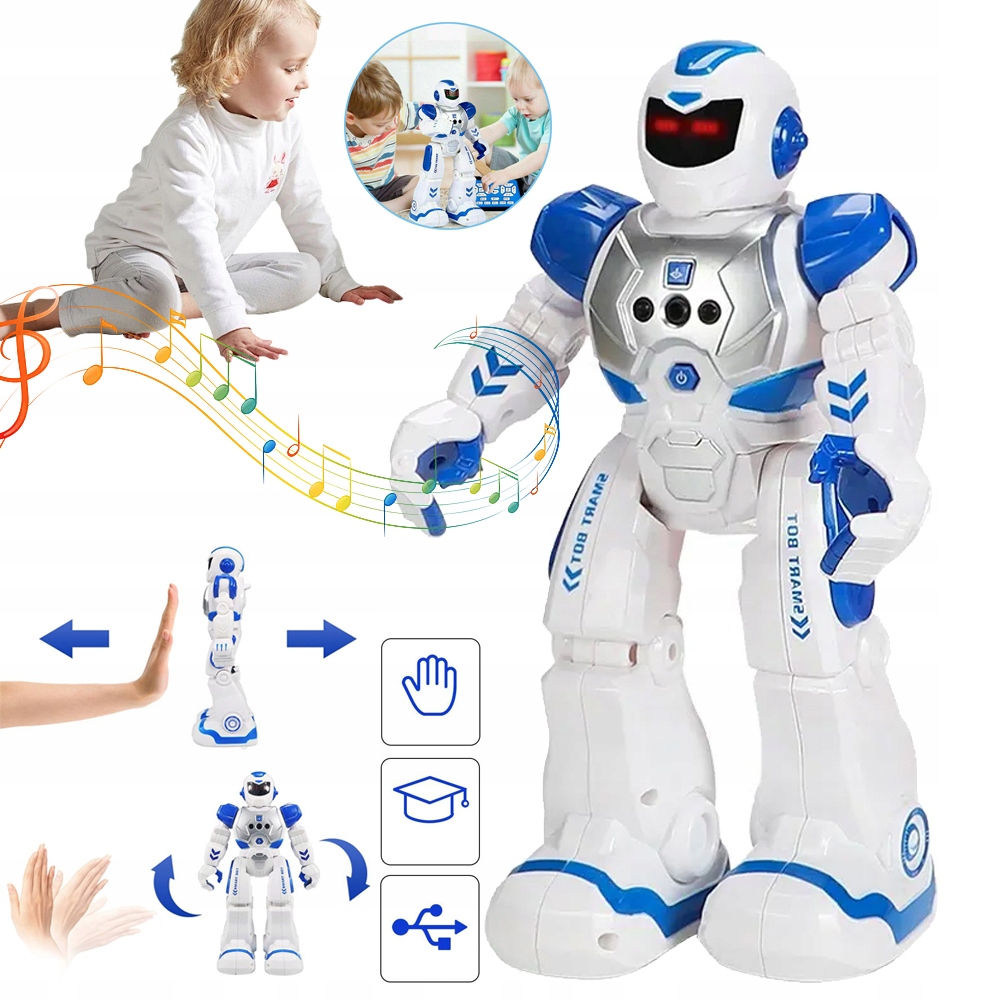 INTELIGENTNYCH ROBOTÓW DLA DZIECI, PROGRAMOWALNY INTERAKTYWNY ROBOT RC