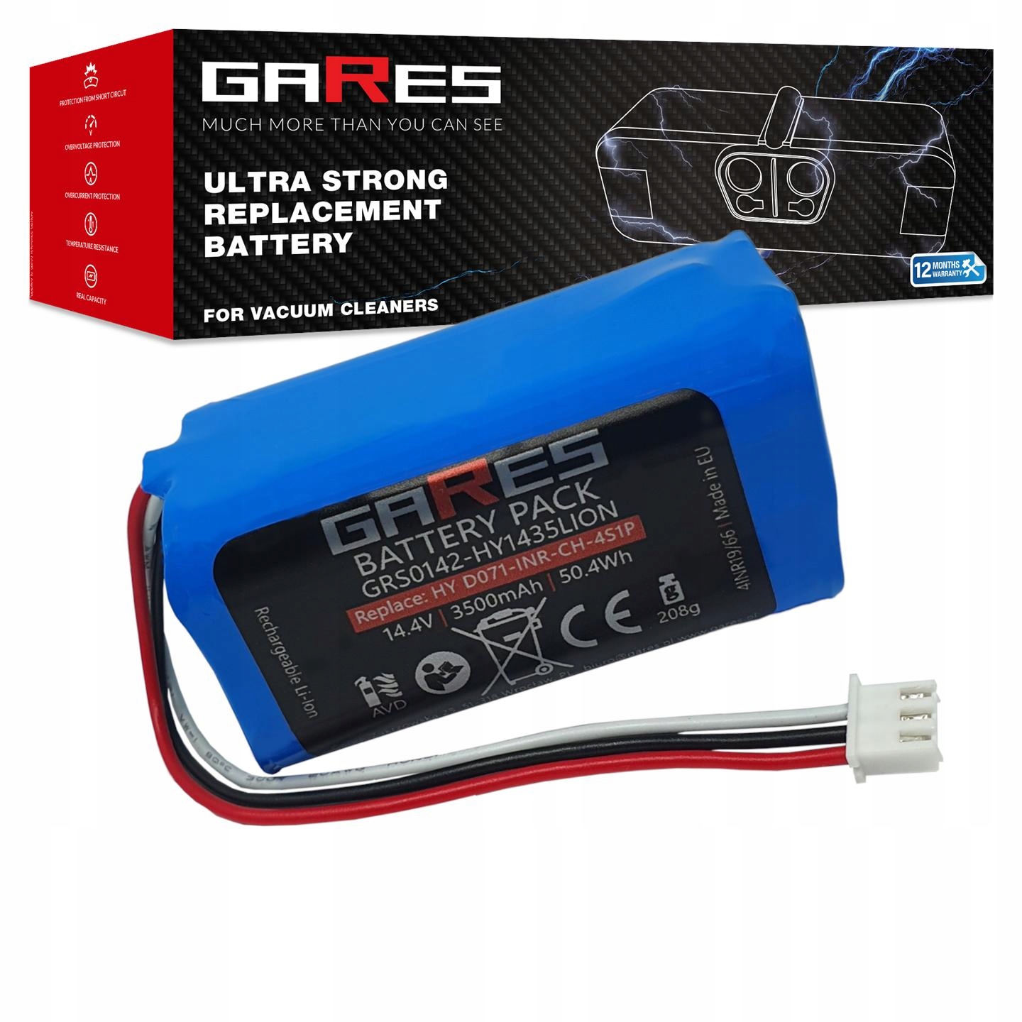 Akumulátor Gares pro Zeegma Zonder Robo Next Vision 14,4V 3,5Ah