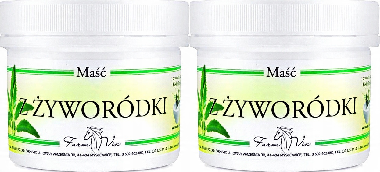 

Maść z Żyworódki zestaw 2x 150ml Farm-vix