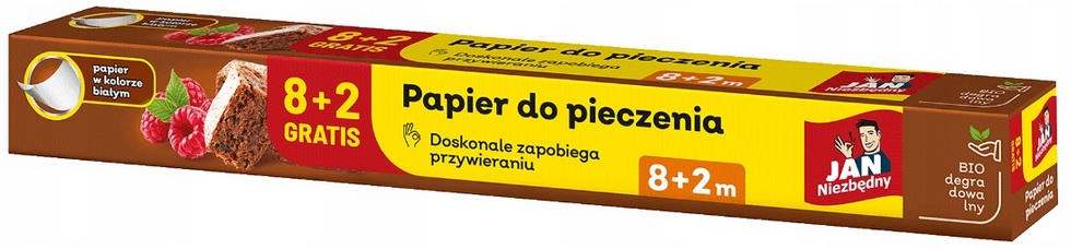 Jan Niezbędny Papier do Pieczenia Biały 8 m