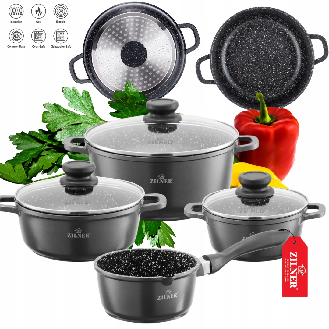 Sada Hrnců hrnce indukce/plyn mramorová sada hrnců jako Dárek