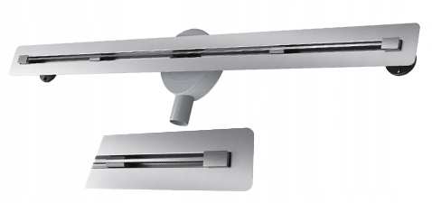 Lineárny Odtok Pod Dlažbu 50 cm Oceľová Sprchová Vanička Syfon Luno Inox