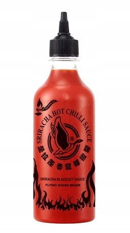 Chilli omáčka Sriracha blackout extra silná 70% 455ml Flying Goose ORIGINÁL