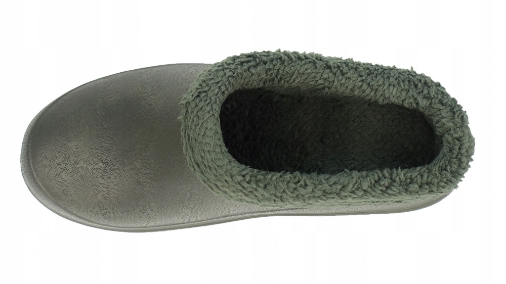 KLAPKI OGRODOWE MĘSKIE OCIEPLANE PIANKOWE KALOSZE LEKKIE WODOODPORNE LACZKI Kolor zielony