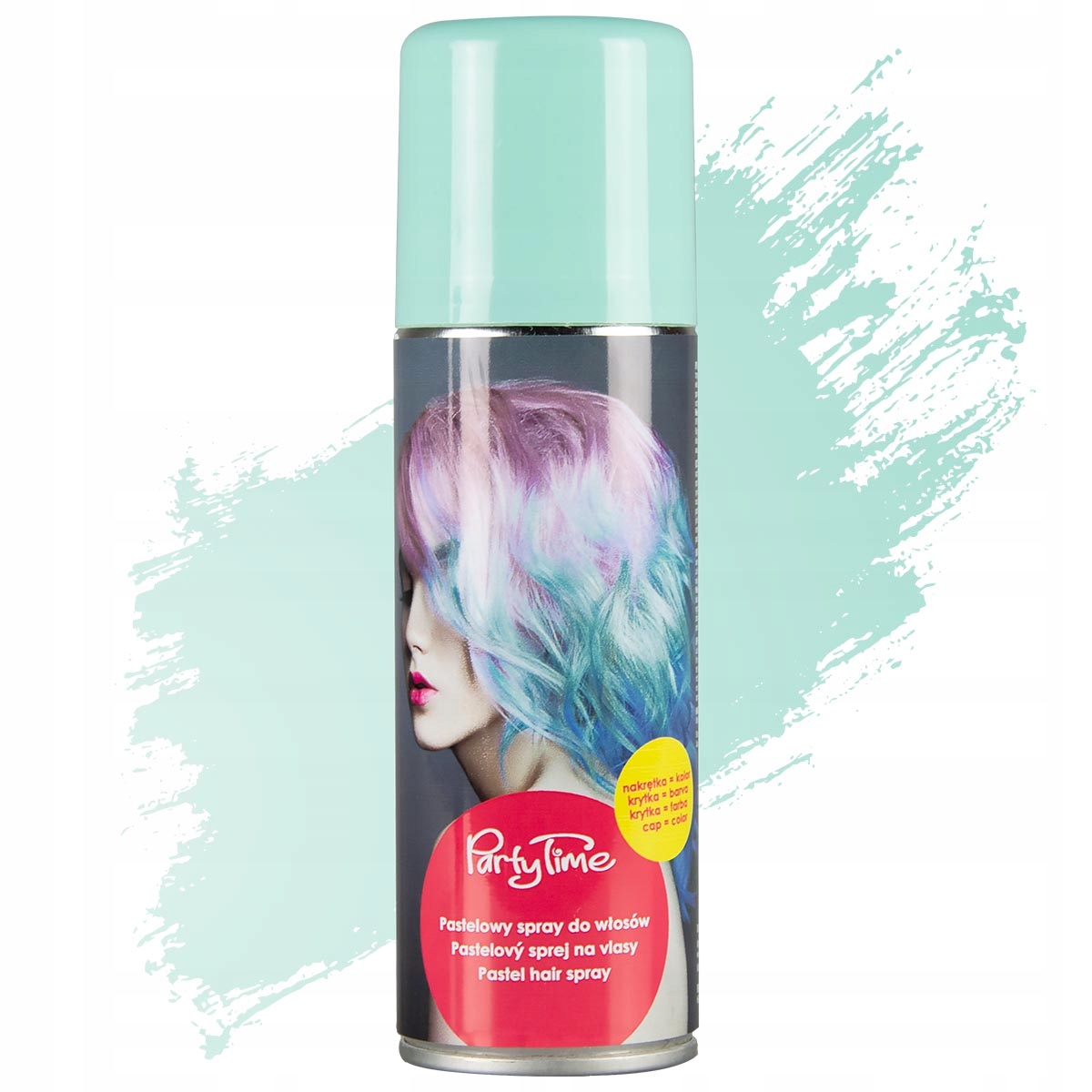 Zmywalna Farba do Włosów Kolorowy Spray MORSKI Pastelowy Karnawał Bal
