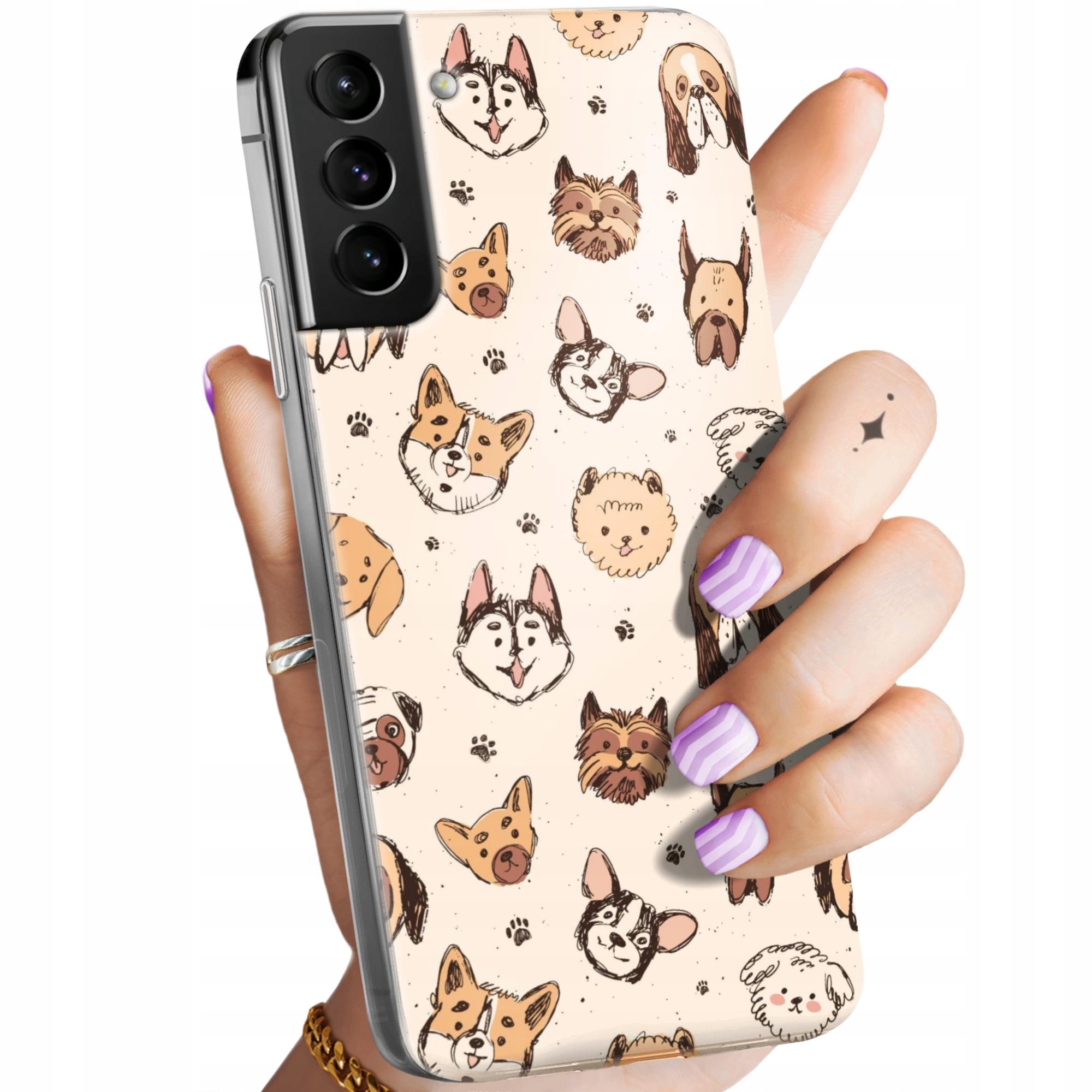 Etui Do Samsung Galaxy S21 Ultra 5G Psy Pieski Psiaki Obudowa Case