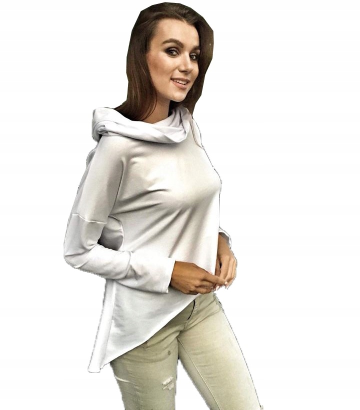 

Asymetryczna Tunika Bluza Sukienka Komin Kaptur XL