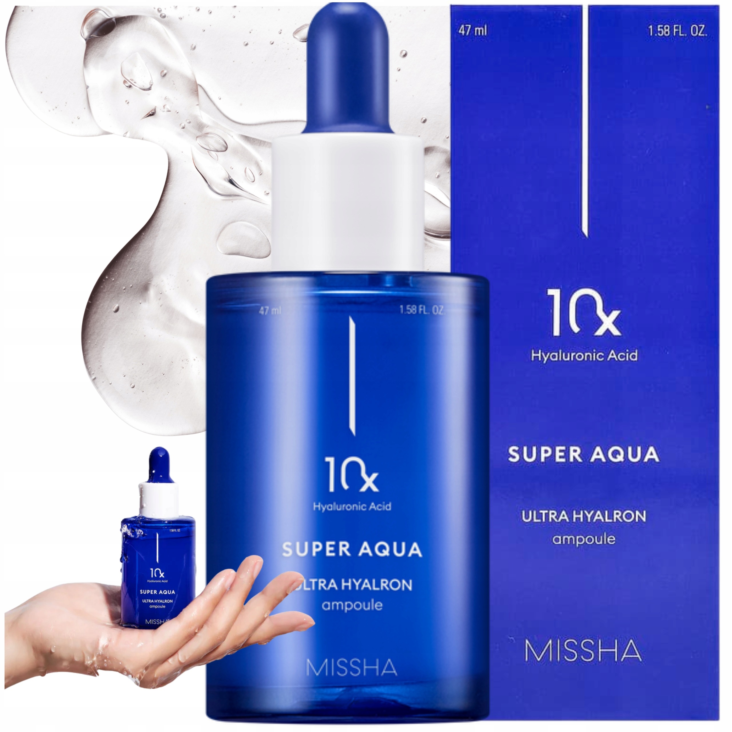Missha Sérum Aqua Ultra Hyalron Ampoule Kyselina hyaluronová 47 ml